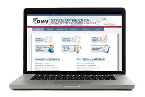 Mydmv nv login - Northern Nevada - (775) 684-4368; Southern Nevada - (702) 486-4368; Bring the following with you: Parent/Guardian (must sign a Financial Responsibility Statement and Affidavit for Minor to be Licensed) Instruction Permit; Proof of Identity and Residency; Drivers Education Certificate of Completion or high school report card/official school ...